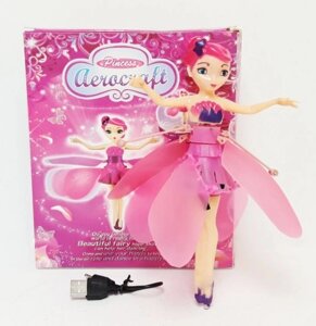 Летюча лялька фея Flying Fairy Інтерактивна іграшка-лялька Aerocraft princess Флаінг Фейрі