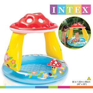 Надувний дитячий басейн Интекс 57114 "Мухоморчик"