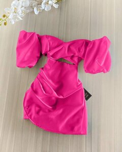 Неймовірно круте плаття щільний костюм рожевий