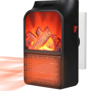 Портативний нагрівач з пультом Flame Heater (500 Вт) Економний