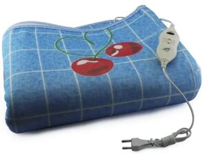 Простирадло електричне Electric Blanket 150х180 см (у клітинку, Вишні)