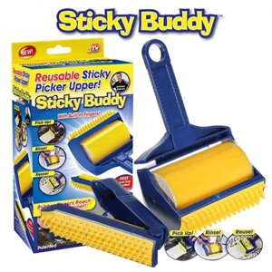 Щітка липкий валик Sticky Buddy для чистки килимів і одягу