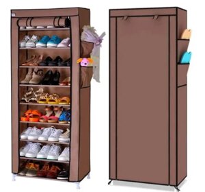 Стелаж для зберігання взуття Shoe Cabinet 160Х60Х30 Полиця для взуття Тканинний стелаж для взуття