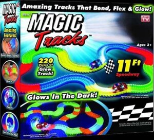 Світна гоночна траса Magic Tracks 220 деталей magick меджик трек