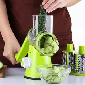 Терка, Овочерізка - Мультислайсер для овочів і фруктів Kitchen Master Tabletop drum grater