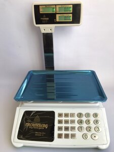 Торгові ваги з калькулятором CROWNBERG CB-5008 до 50 кг.