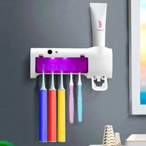 Ультрафіолетовий стерилізатор зубних щіток з дозатором зубної пасти