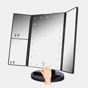 Дзеркало для макіяжу з підсвічуванням Superstar Magnifying Mirror 22 LED