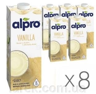 Alpro, Soya Vanilla, Упаковка 8 шт. по 1 л, Алпро, Соєве молоко з ванілью, вітамінизоване від компанії Владимир - фото 1