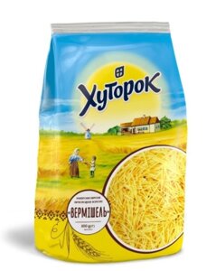 Хуторок, 0,8 кг, Макарони вермішель коротка