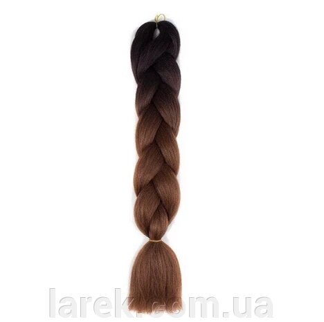 Канекалон кольорова коса чорно коричнева сяючі від компанії Владимир - фото 1