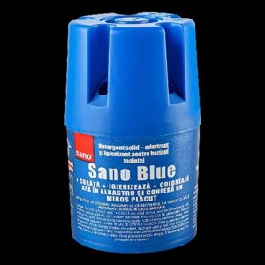 Контейнер с гелем 150г море для бачка унітаза SANO BLUE