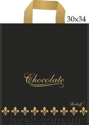 Пакет петля 30*34см+3/90 Шоколад 50шт від компанії Владимир - фото 1