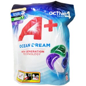 Капсули для прання А+ Ocean Dream 4в1 Універсал 56 шт