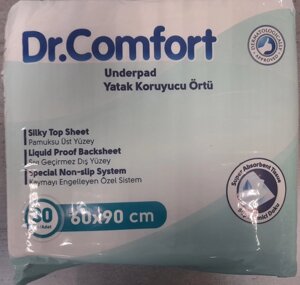 Пелюшки, що поглинають Dr. Comfort 60х90 см 30 шт.