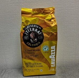 Lavazza, Tierra Colombia, 1 кг, Кава Лавацца світло-середнього обжарювання, в зернах