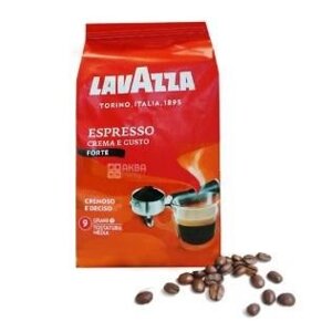 Lavazza, Crema e Gusto Forte, 1 кг, Кава Лавацца, Крема е Густо Форте, темного обсмаження, у зернах