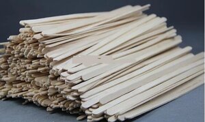 Паличка-мішалка 14см в карт. упаковці дерев'яна яна 1000шт (20уп/я)