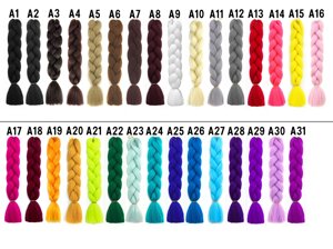 Канекалон кольорові коси різнокольорові пасма волосся для плетіння низька ціна