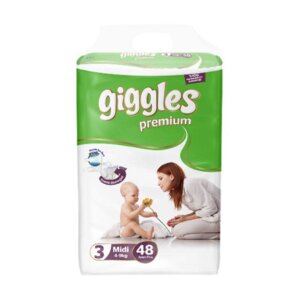 Підгузки дитячі Giggles Premium 3 Midi 4-9 кг 48 шт.