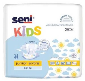 Підгузники для дітей Seni Kids junior extra 15+ кг 30 шт