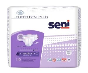 Підгузки для дорослих Super Seni Plus Medium 75-110 см 10 шт