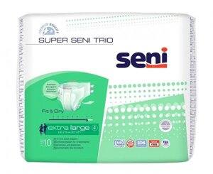 Підгузки для дорослих Super Seni Trio Extra Large 130-170 см 10 шт