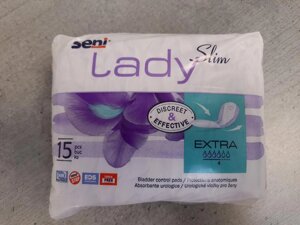 Прокладки урологічні Seni Lady Slim Extra 15 шт 4 крап.