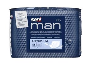 Прокладки урологічні Seni Man Normal 15 шт 2,5 крап.