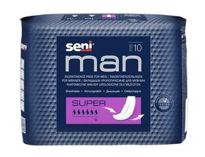 Прокладки урологічні Seni Man Super 10 шт 6 крапель