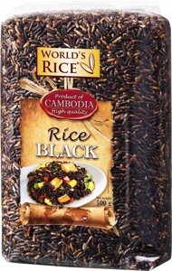 Рис World's Rice, Black (Чорний) 500г