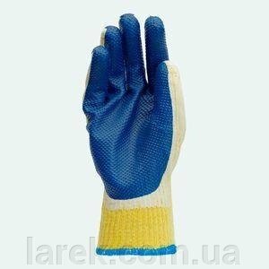Рукавички 4502 трикотажні з нітрил. синім покриттям Долоні від компанії Владимир - фото 1