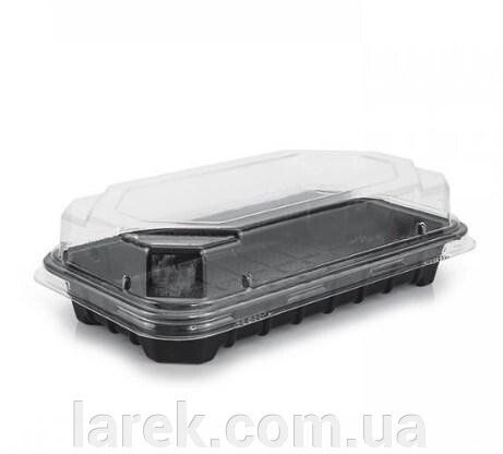 Упаковка для суші 180*100*35, ПС-67 (дно і кришка), упаковка 750шт від компанії Владимир - фото 1
