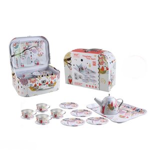 Дитячий набір для чаювання 15 предметів чайний сервіз посуд 555-CH003