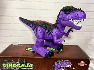 Великий Динозавр інтерактивний на пульті керування 666-55A фіолетовий
