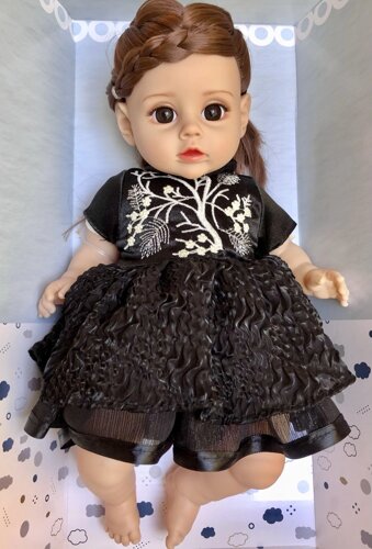 Лялька дитяча чарівна м'яконабивна 2 види в гарній сукні 36 см зі звуком ER331B