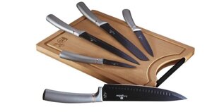 Набір якісних ножів з обробною дошкою Berlinger Haus Moonlight Edition BH 2556