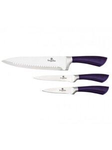 Набір якісних ножів Berlinger Haus 3 предмети фіолетового кольору BH 2669