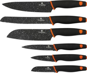 Набір якісних кухонних ножів BERLINGER HAUS 6 предметів Stone Touch Line BH2111