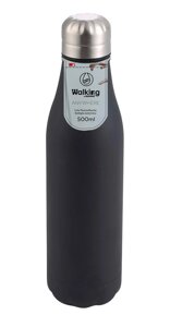 Термос-пляшка 500 мл із неіржавкої сталі. Колір чорний. BG-37560-MBK bergner