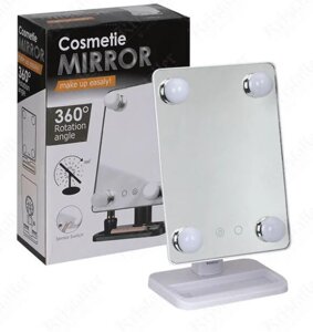 Дзеркало настільне для макіяжу з підсвічуванням USB Cosmetie mirror 360°