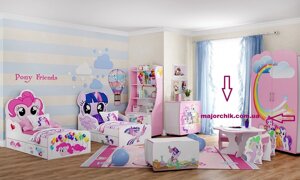 Дитяча кімната Little Pony спальня стіна комплект дитячих меблів
