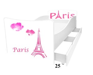 Дитяче ліжко для дівчинки Париж Ейфелева вежа