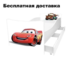 Дитяче ліжко Машинка Cars Блискавка Маккуїн Тачки McQueen Метр