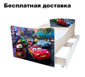 Дитяче ліжко Машинка Cars Блискавка Маккуїн Тачки McQueen