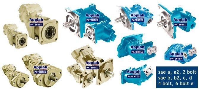 Аксіально-поршневий насос (SAE) З зігнутою віссю Appiah Hydraulics від компанії Hydromarket2018 - фото 1