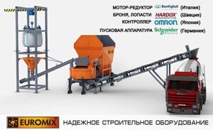 Мобільний бетонний завод EUROMIX CROCUS 5/750 (компактний бетонний завод стаціонарного типу)