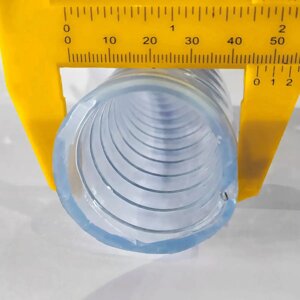 Харчовий армований шланг НД прозорий (1 1/4", внутрішній діаметр 38 мм)