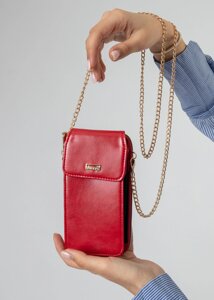 Гаманець жіночий із ланцюжком червоний Brocoli сумка