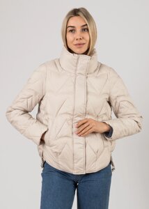 Куртка жіноча бежева коротка демісезонна Vivilona M L